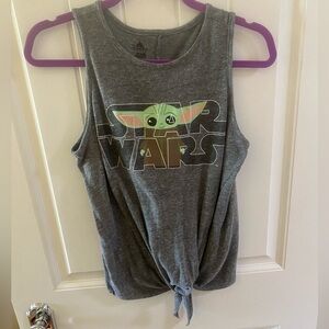 NWOT STAR WARS Mandelorian baby yoda women’s size small tank top